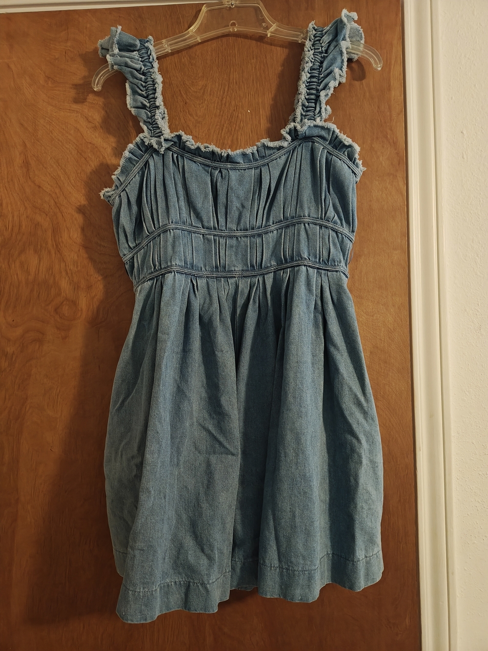 Denim Romper W/Pockets